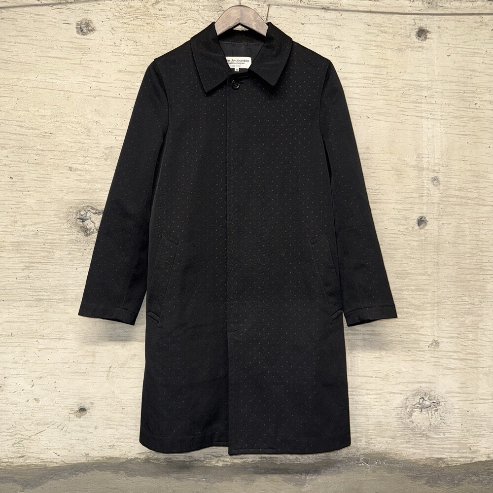 Vintage Comme des Garcons Robe de Chambre Polka Dot Over Coat Medium Japan 2000